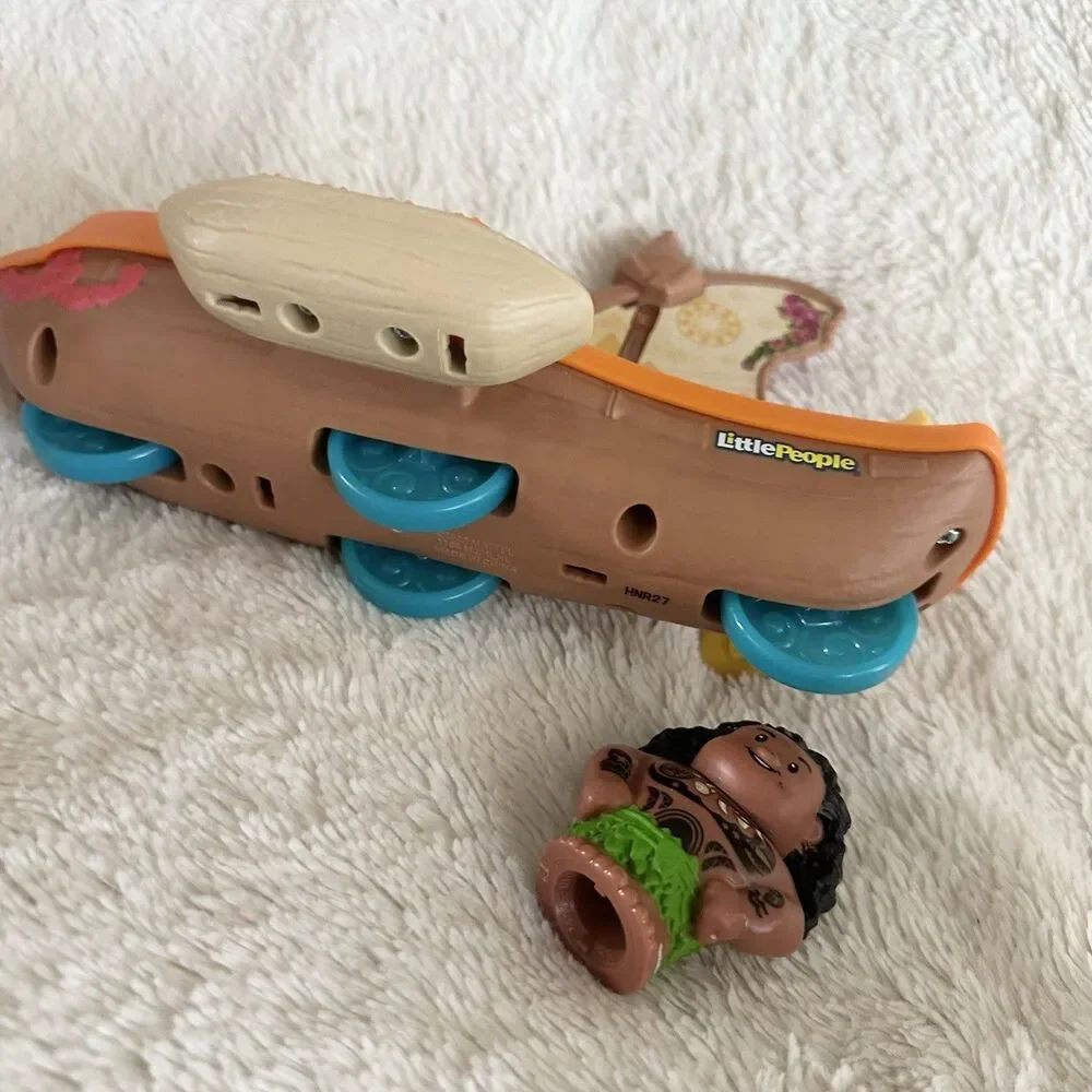Fisher Price Little People Disney Moana Maui Canoe Boat Toy Set